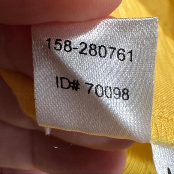 LOFT yellow cropped pants, size 4, cotton blend, pockets, travel, beach, cruise - Picture 8 of 8